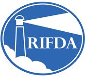 Logo featuring a lighthouse with the text 'RIFDA' inside a blue oval.